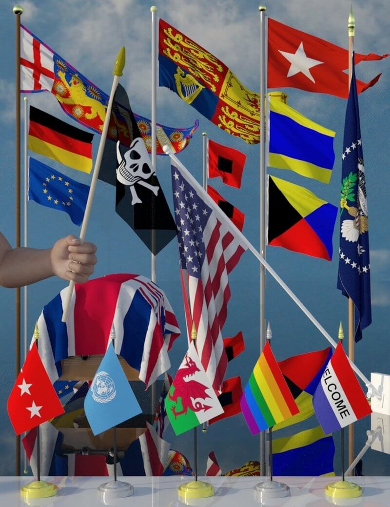 Flags Galore Daz Content by SirArtist