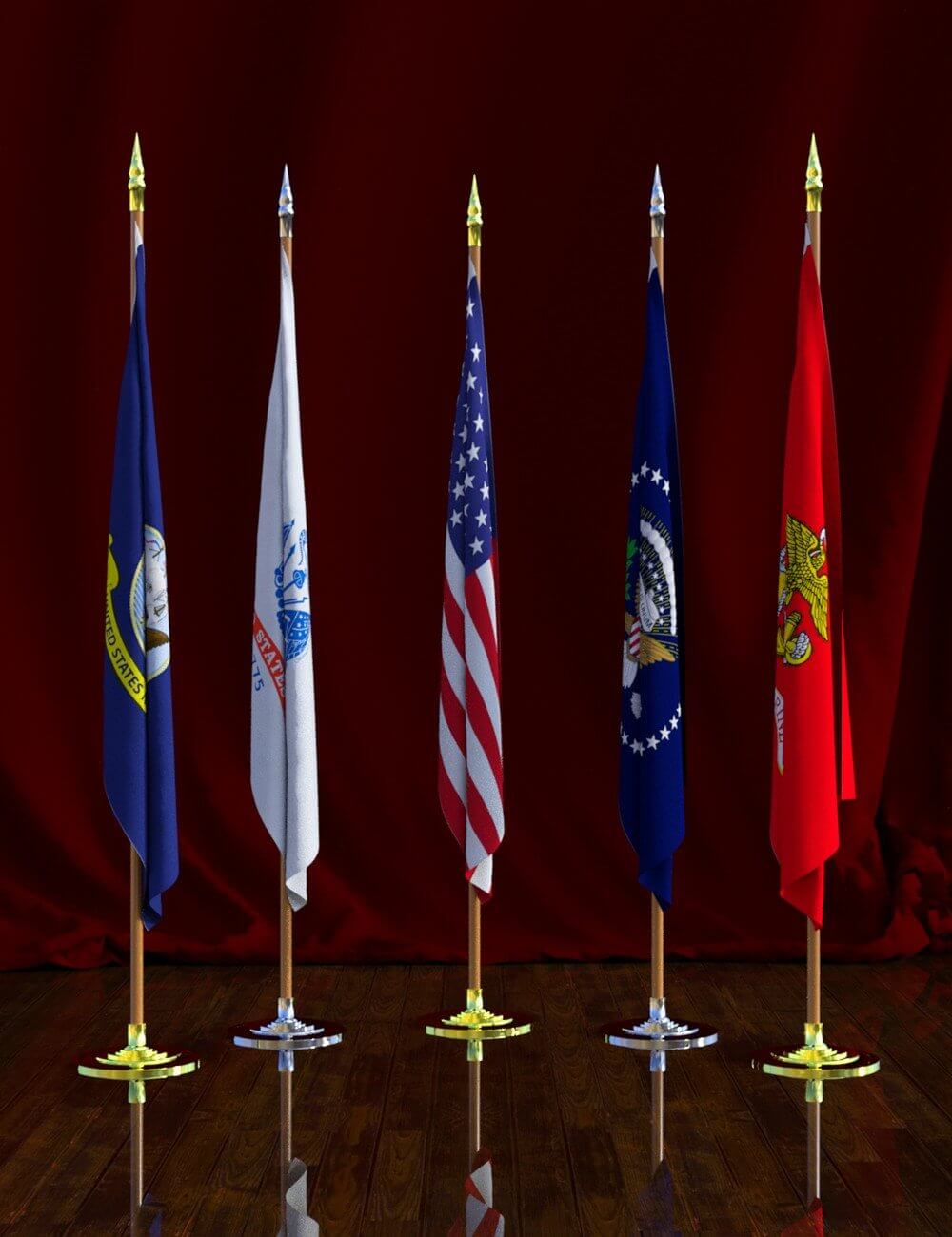 Flags Galore Daz Content by SirArtist