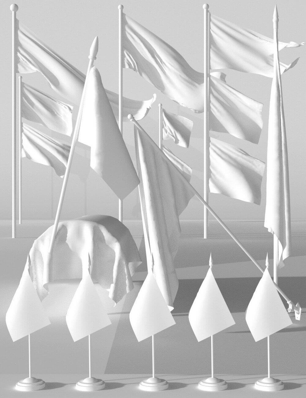 Flags Galore Daz Content by SirArtist