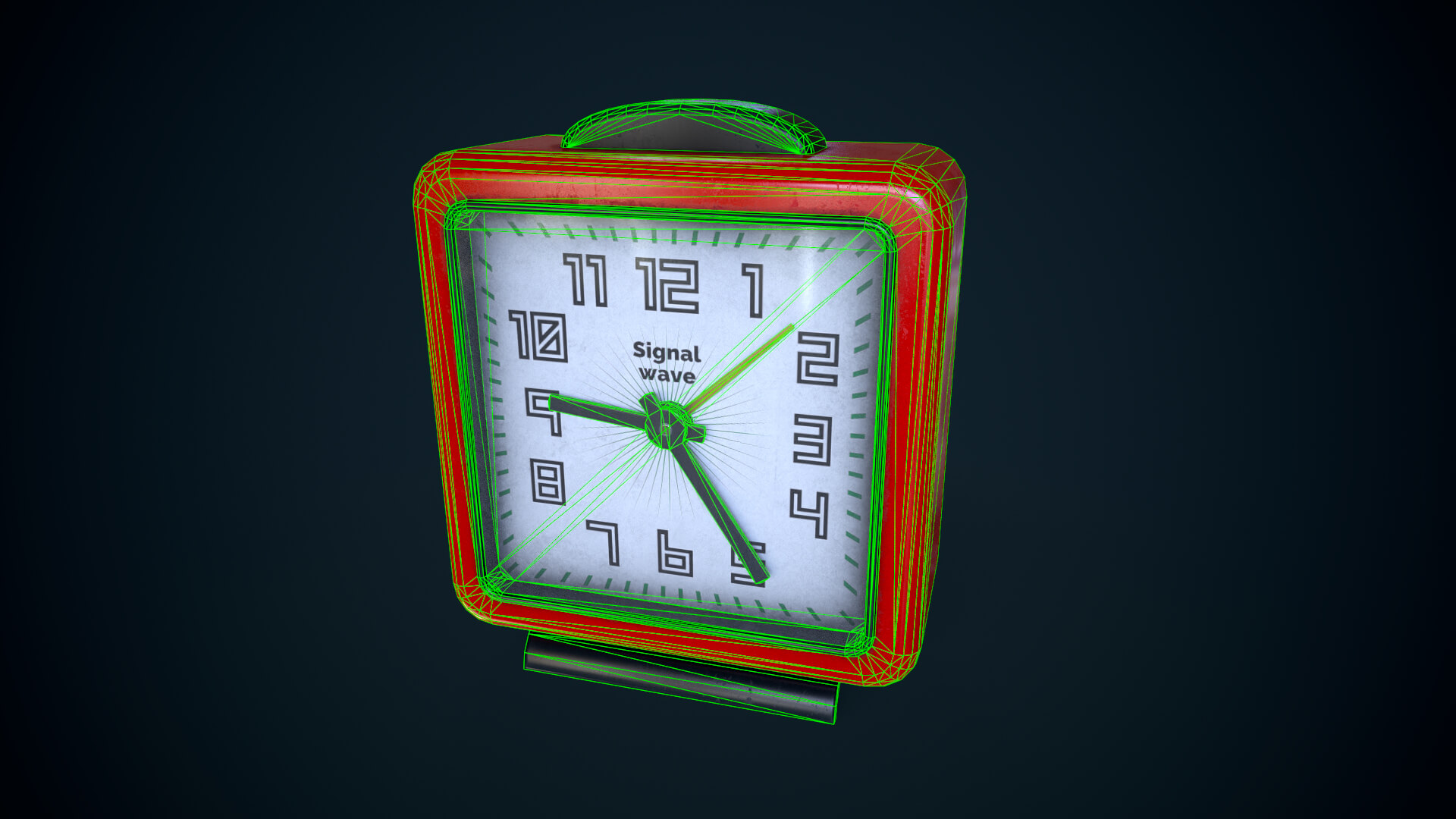 Retro Alarm Clock - 3D Model by siup