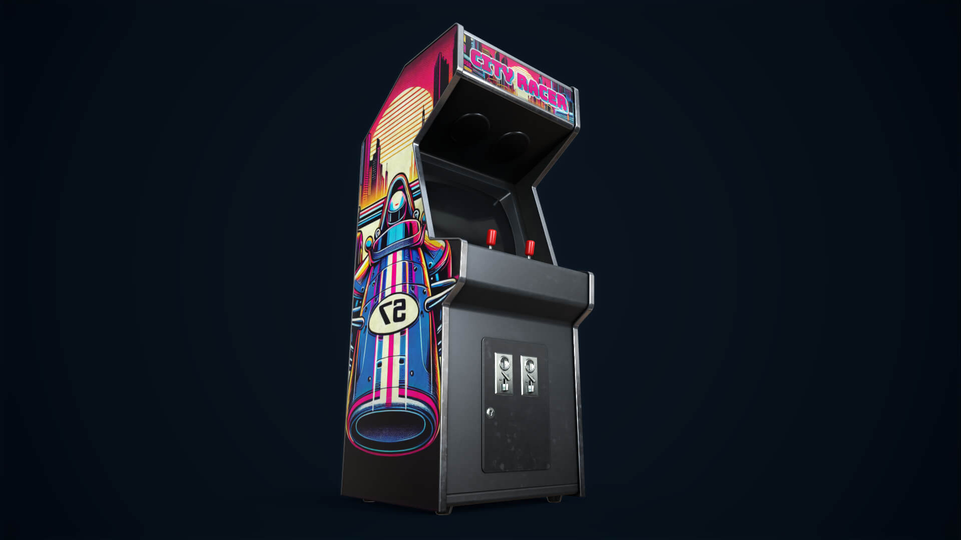 Retro Gaming Machine - 3D Model by siup