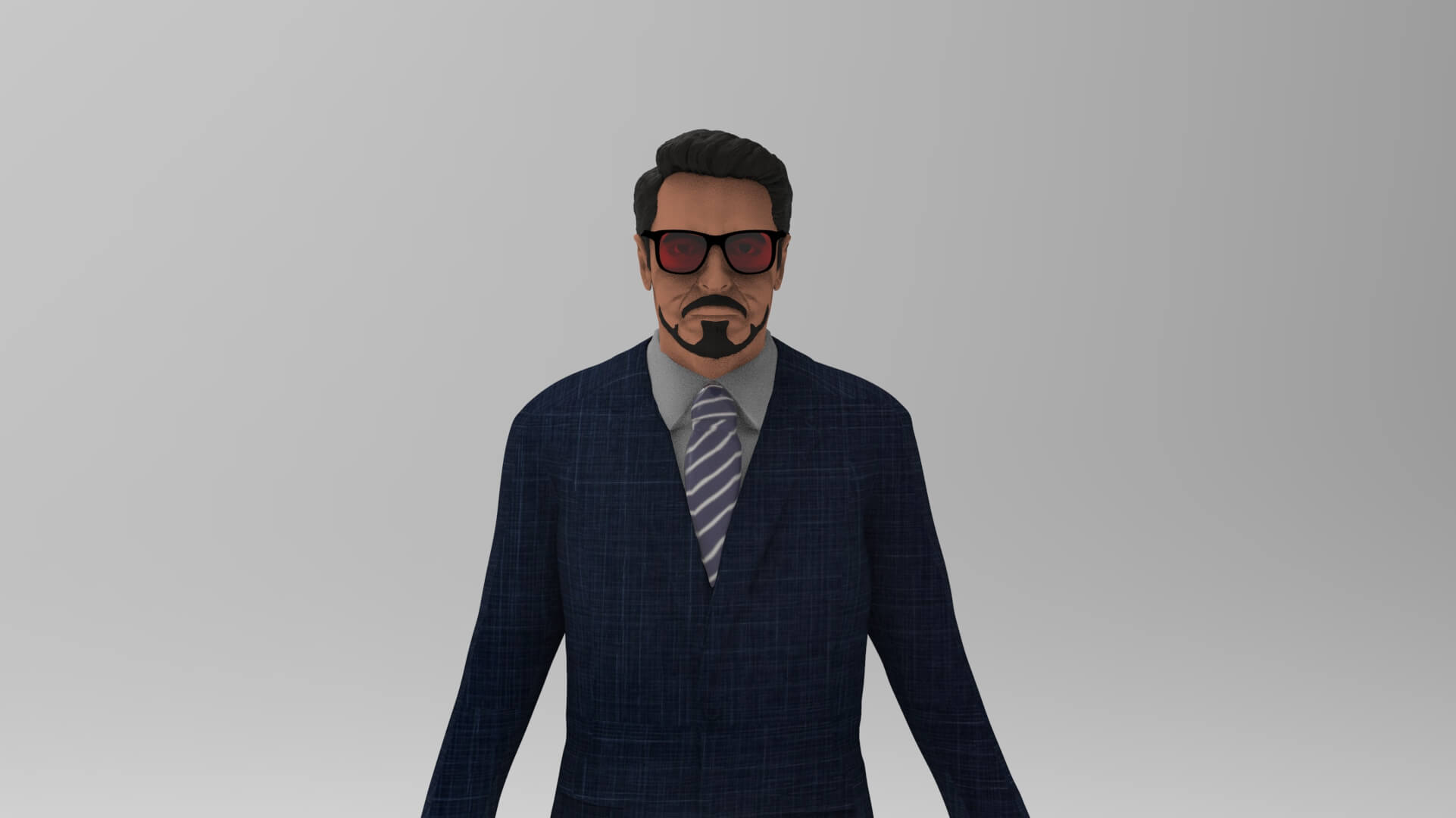 tony stark suit and tie