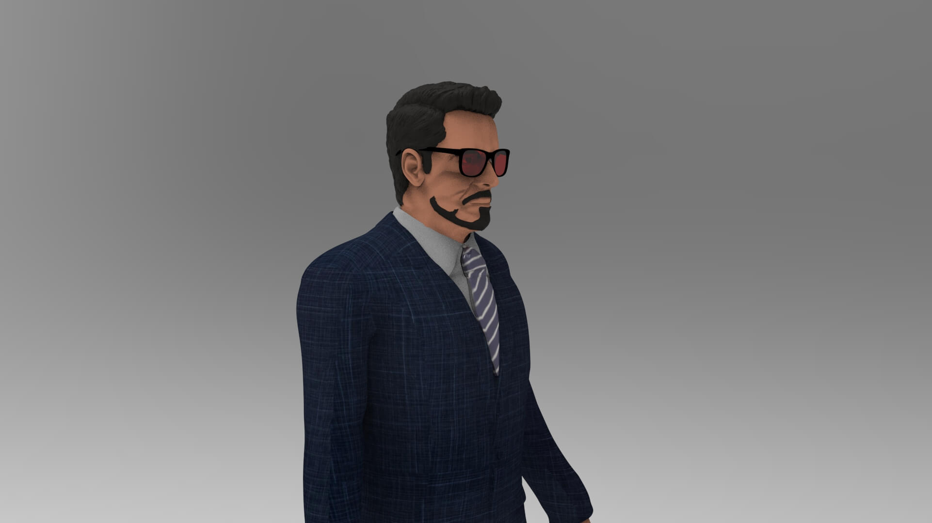 tony stark suit and tie