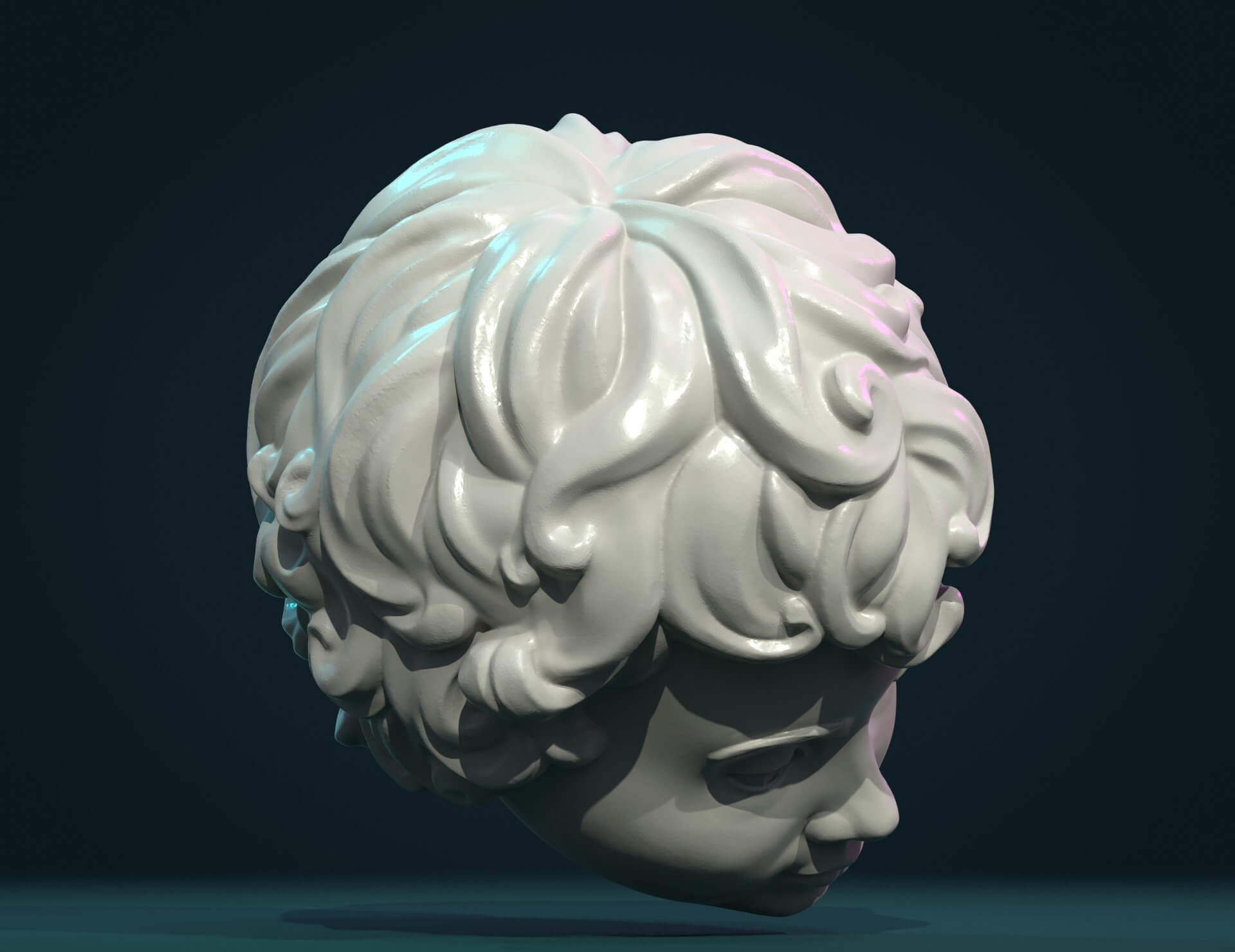 Child Head I - 3D Model by Skazok