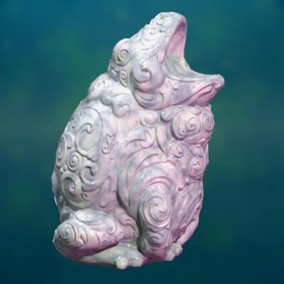 Marble Toad Frog PBR