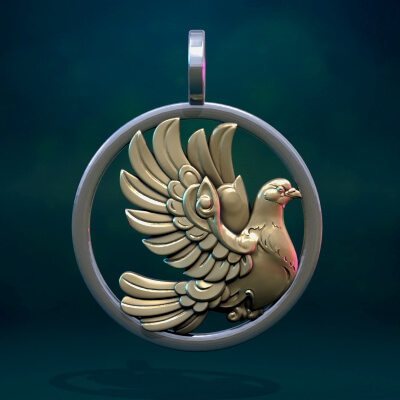 Pigeon III pendant
