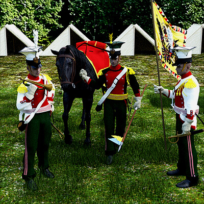 Napoleonic Austrian Lancers Uhlans