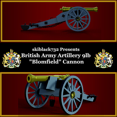 Napoleonic Brittish 9Lb Cannon