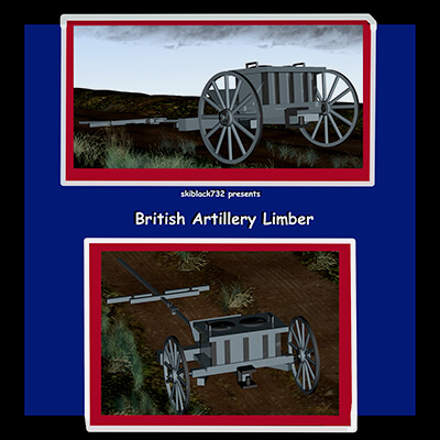 Napoleonic Brittish Artillery Limber Type I