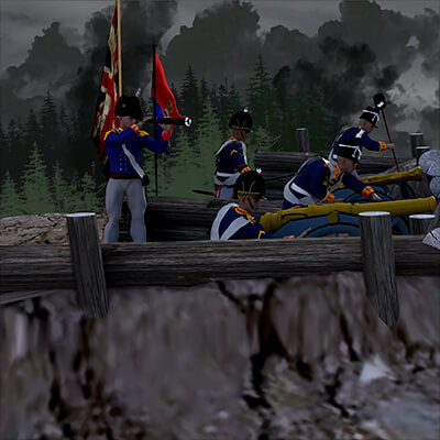 Napoleonic Brittish Artillery Redoubt