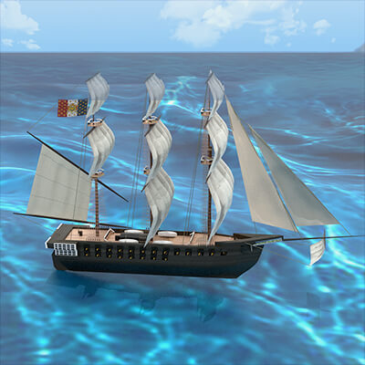 Napoleonic French Ship of the Line