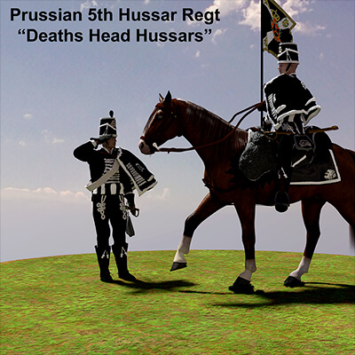 Napoleonic Wars Prussian Deaths Head Hussars