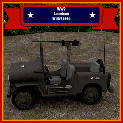 WW2 American Willys Jeep