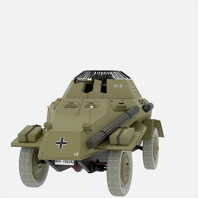 WW2 German Armored Car SdKfz 222