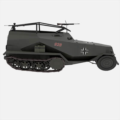 WW2 German Half Track Sdkfz 250