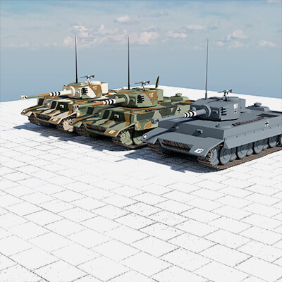 WW2 German Panzer VI Tiger I Heavy Tank