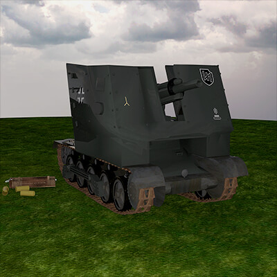 WW2 German SP Artillery Sig 33