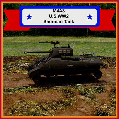 WW2 US Tank M4A3 Sherman