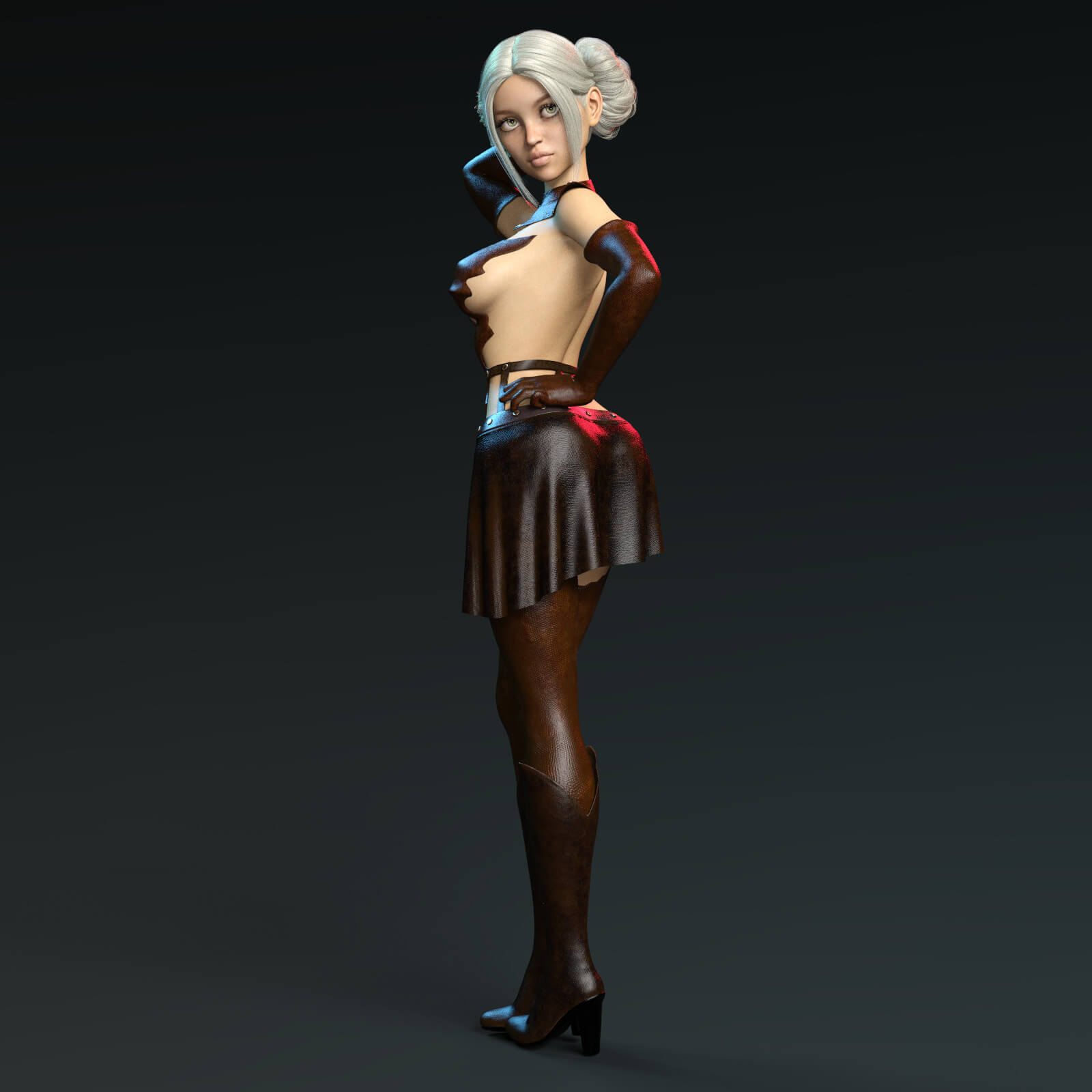 Sjim Py Skimpy Leather Armor for Genesis 8 - Daz Content by SkillOxygen