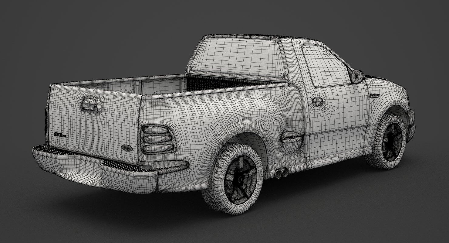 Ford F150 Lightning 1999 3D Model by sky3ds