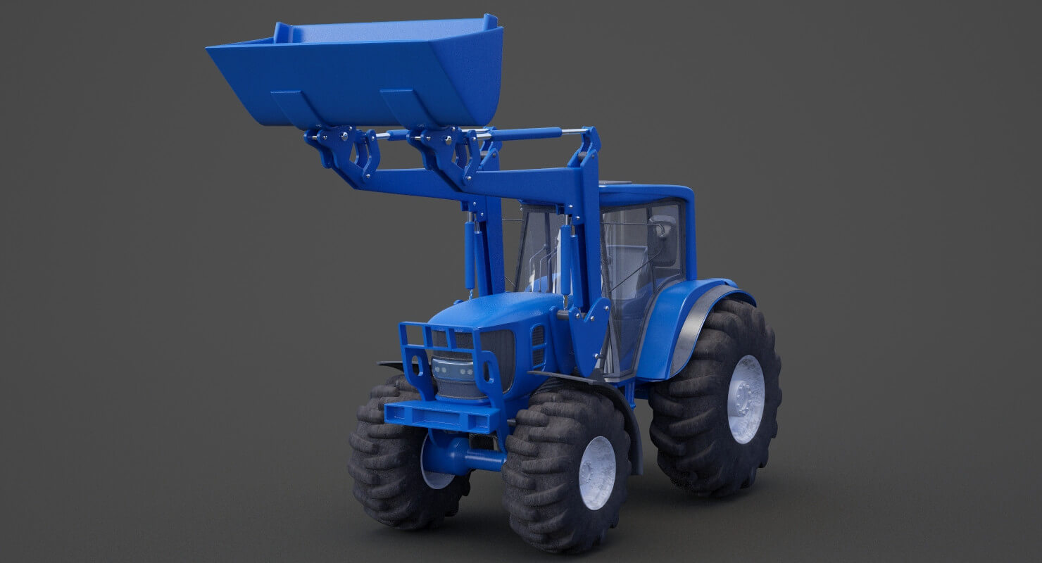 Construction Vehicle Dozer 3D Model by sky3dstudios69