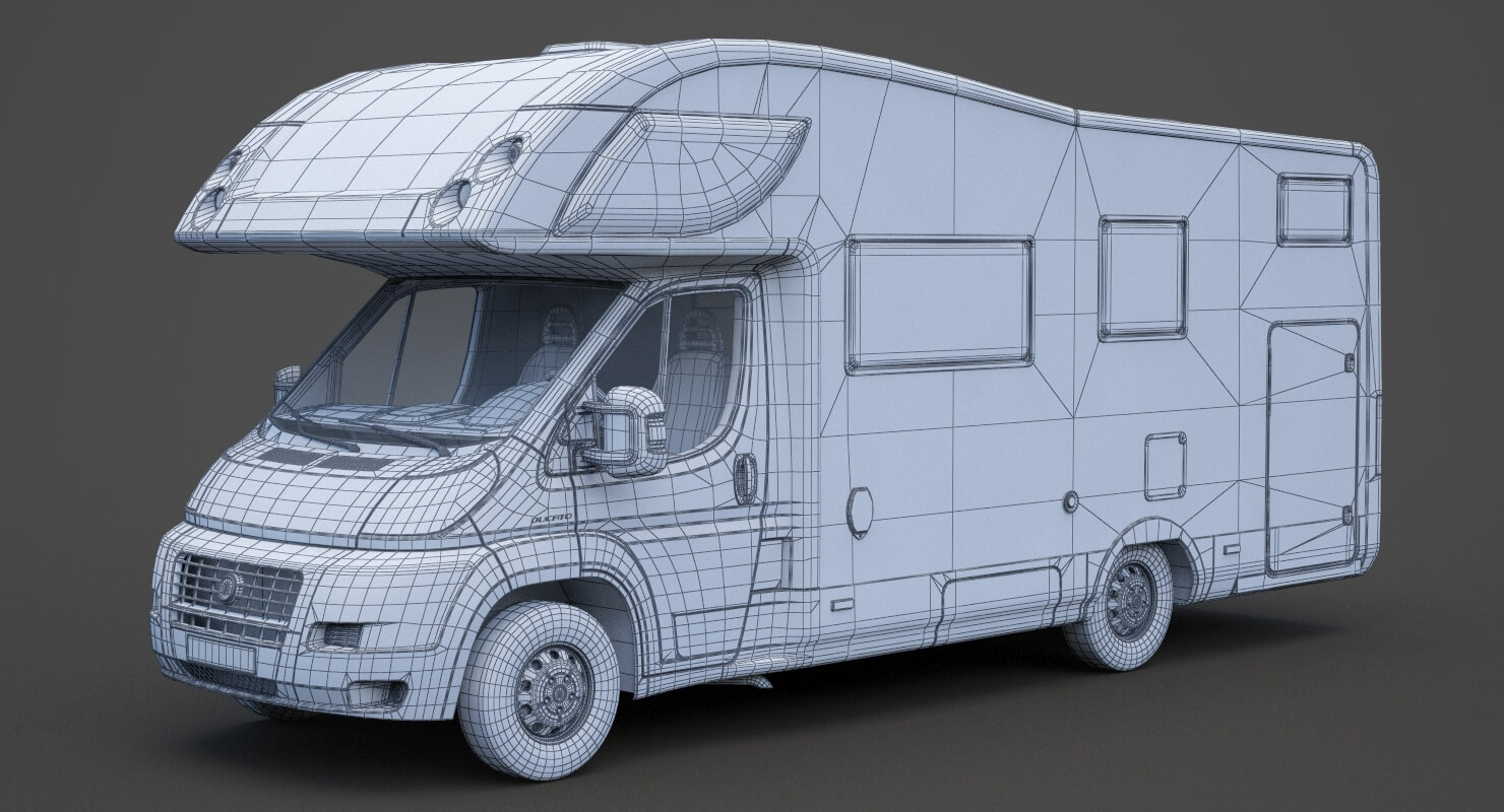 Fiat Ducato Campervan - 3D Model by sky3dstudios69