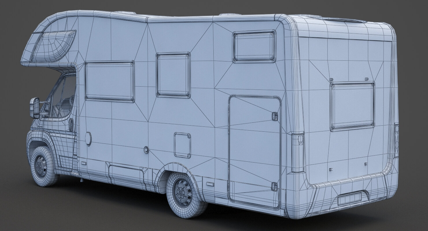 Fiat Ducato Campervan - 3D Model by sky3dstudios69