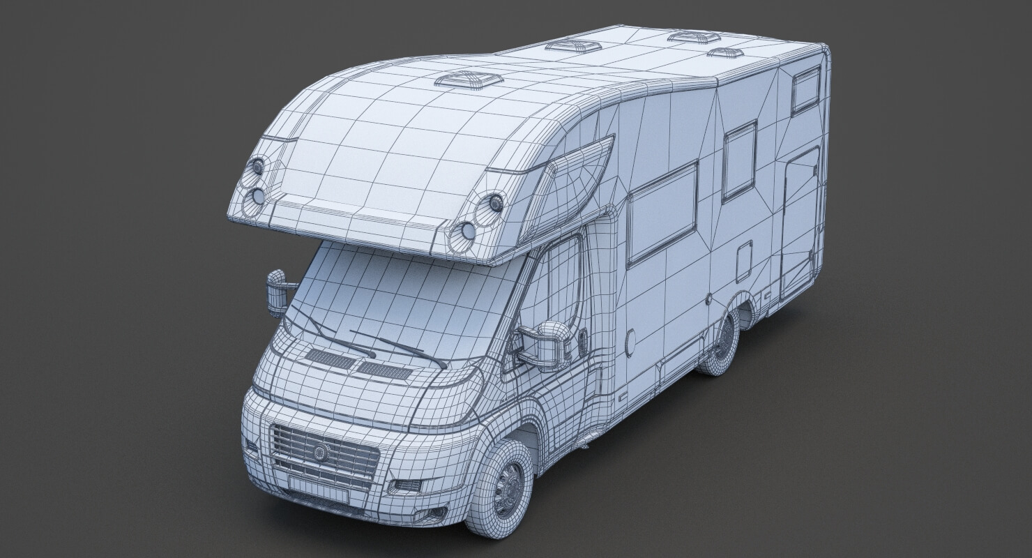Fiat Ducato Campervan - 3D Model by sky3dstudios69