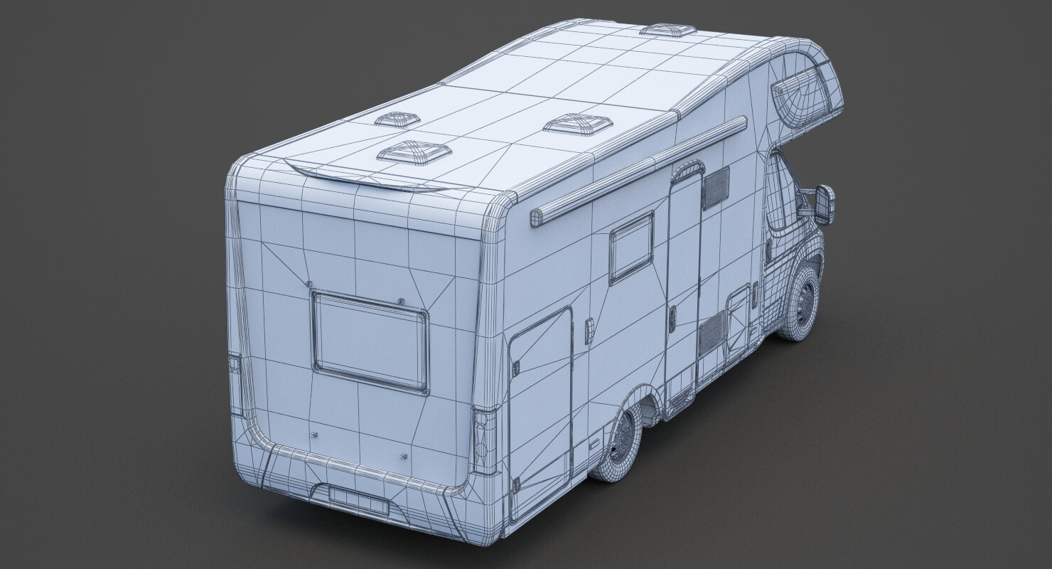 Fiat Ducato Campervan - 3D Model by sky3dstudios69