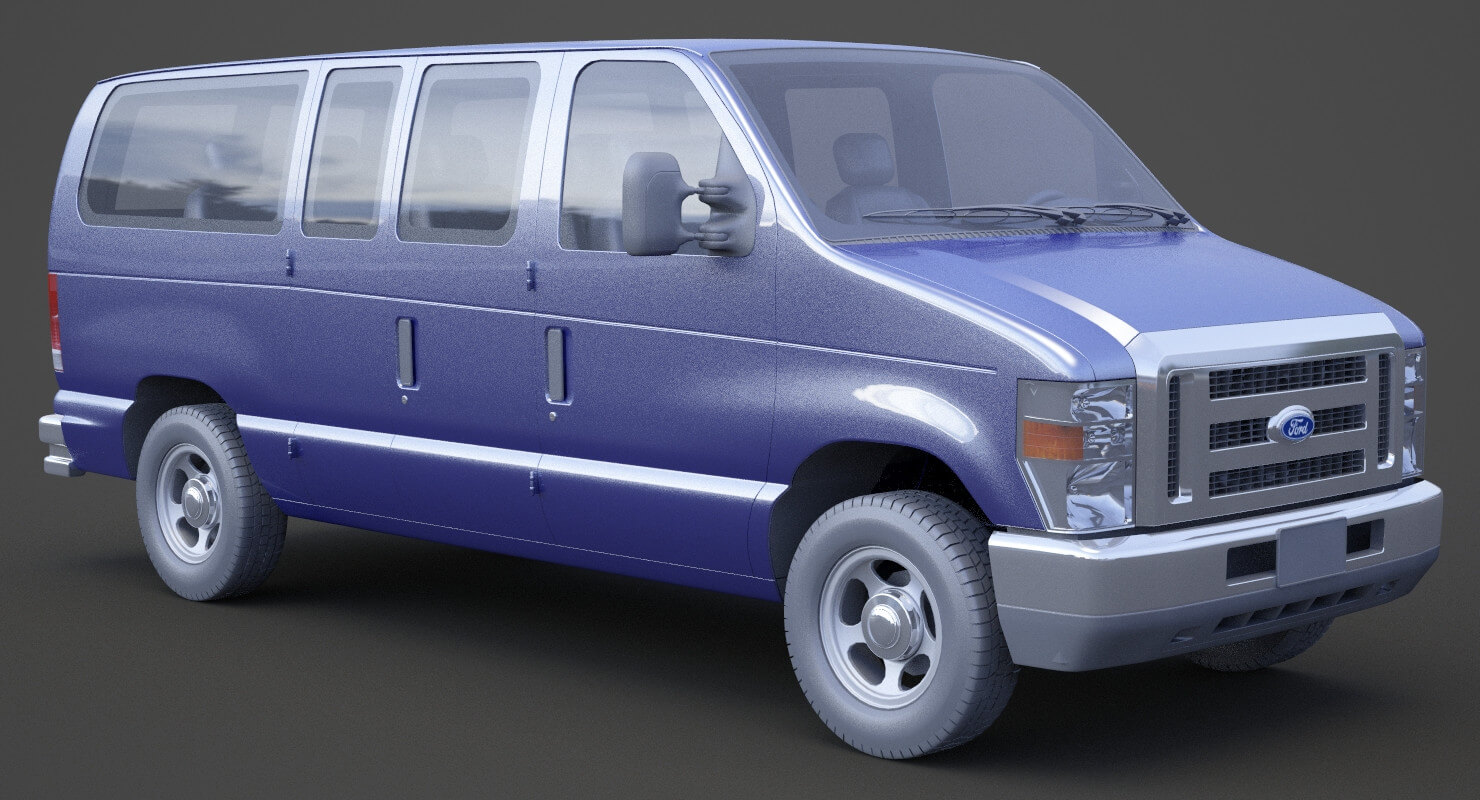 Generic Ford Van 01 - 3D Model by sky3dstudios69
