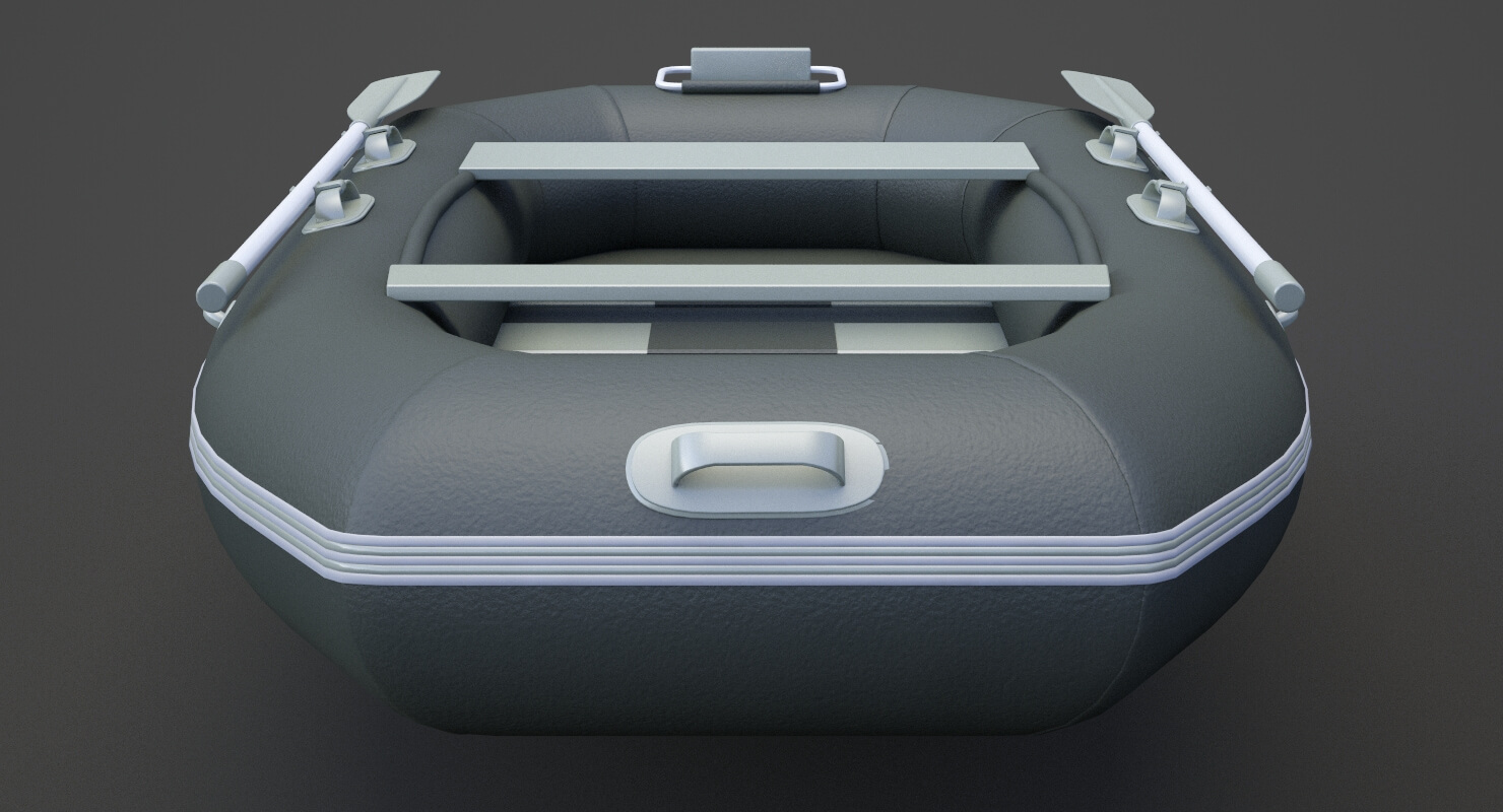 Inflatable Boat 02 - 3D Model by sky3dstudios69