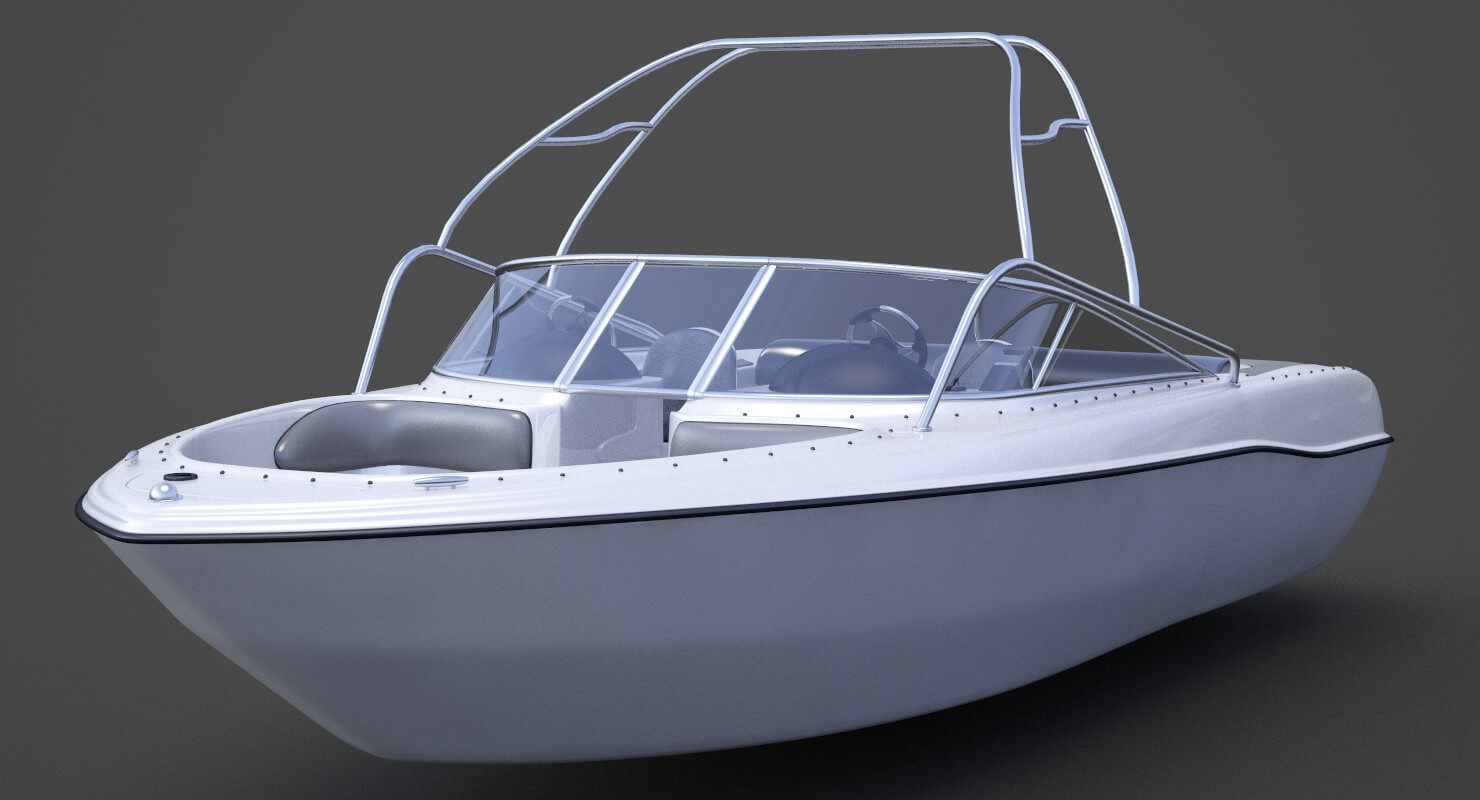 Motor Boat 05 3D Model by sky3dstudios69