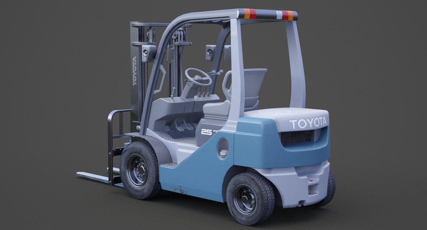 Toyota Geneo 25 Forklift - 3D Model by sky3dstudios69