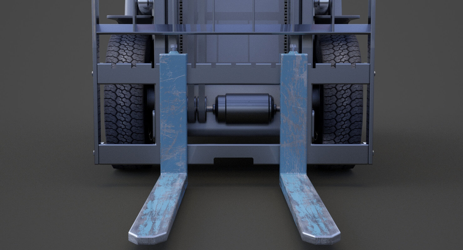 Toyota Geneo 25 Forklift - 3D Model by sky3dstudios69