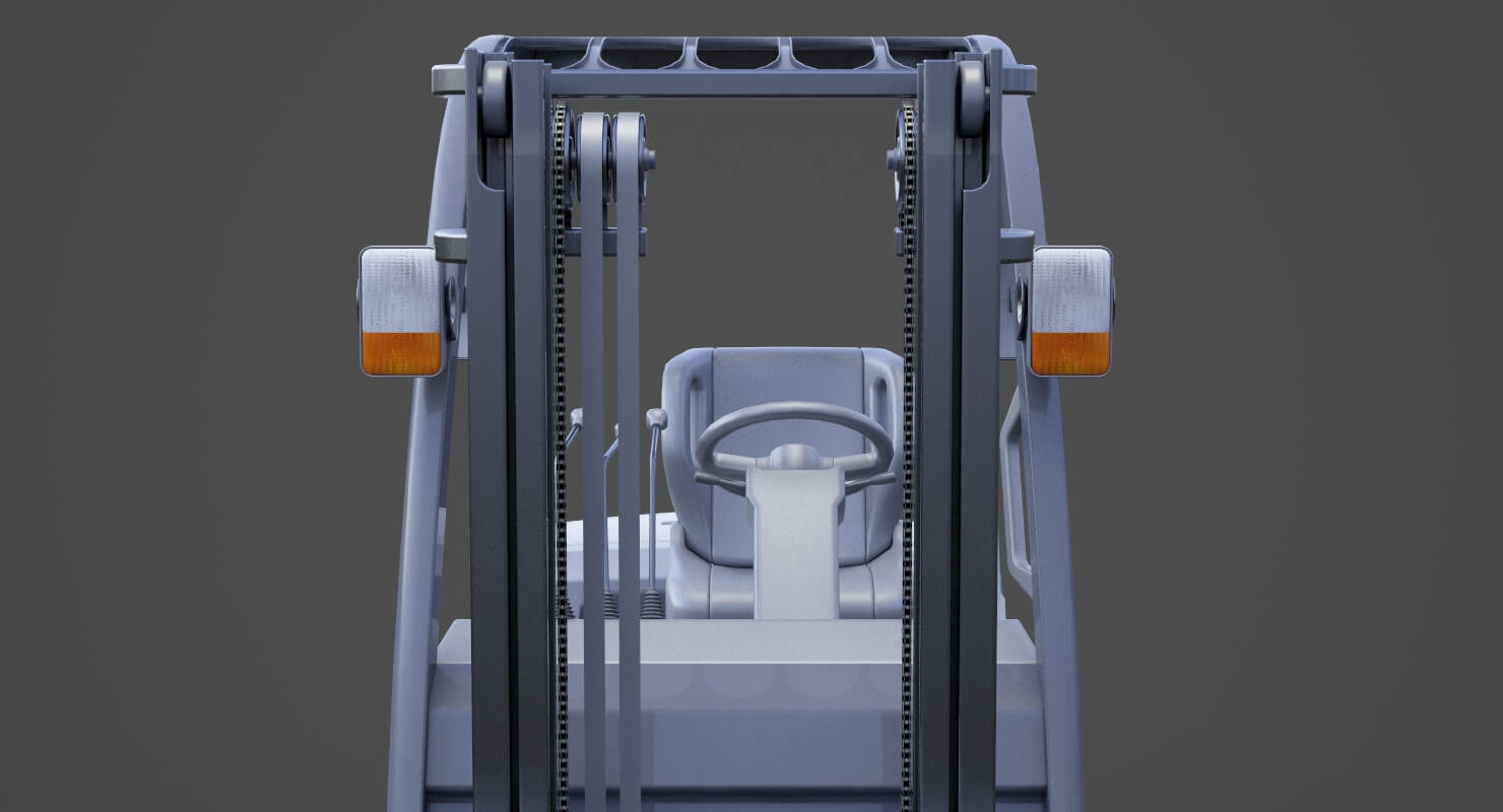 Toyota Geneo 25 Forklift - 3D Model by sky3dstudios69