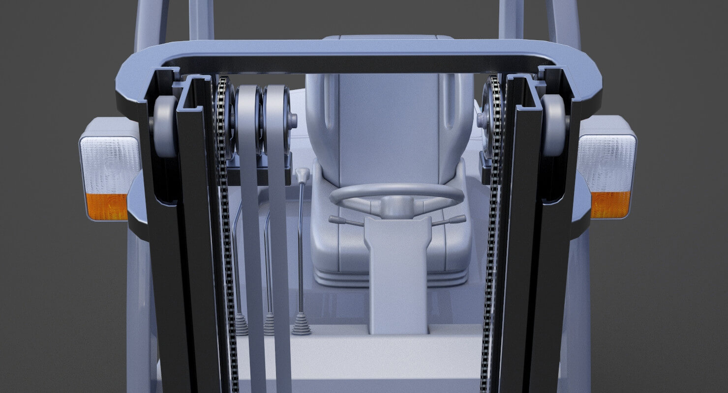 Toyota Geneo 25 Forklift - 3D Model by sky3dstudios69