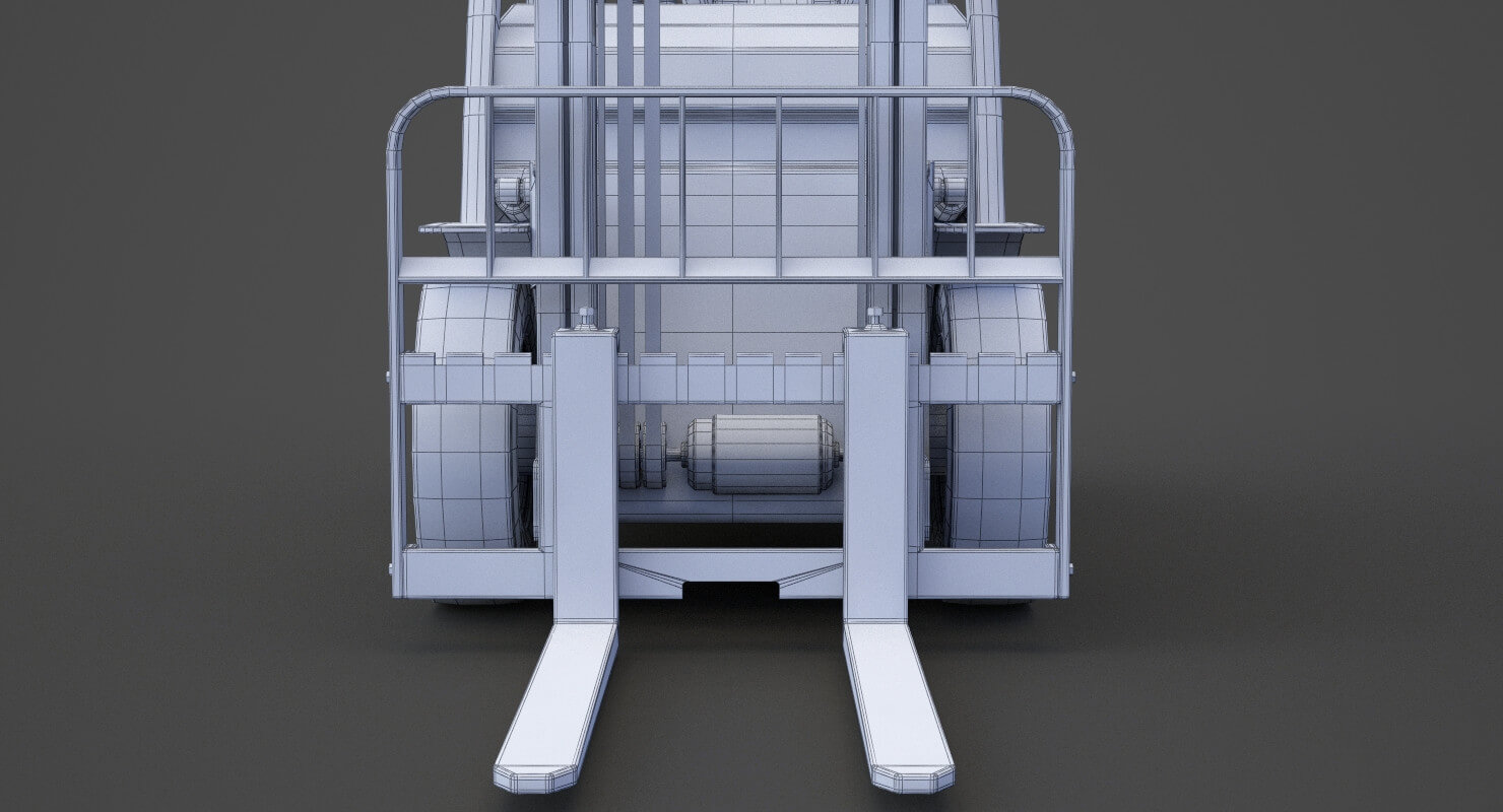 Toyota Geneo 25 Forklift - 3D Model by sky3dstudios69