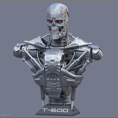 T-600 Bust Terminator Salvation Replica