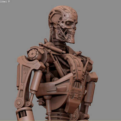 T-600 Terminator Salvation V2 3D Print Model