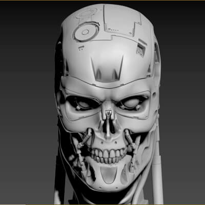 T-800 Skull Terminator 2 Judgment Day V2 Replica