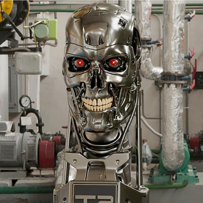 T-800 Skull Terminator 2 Judgment Day V4 Replica