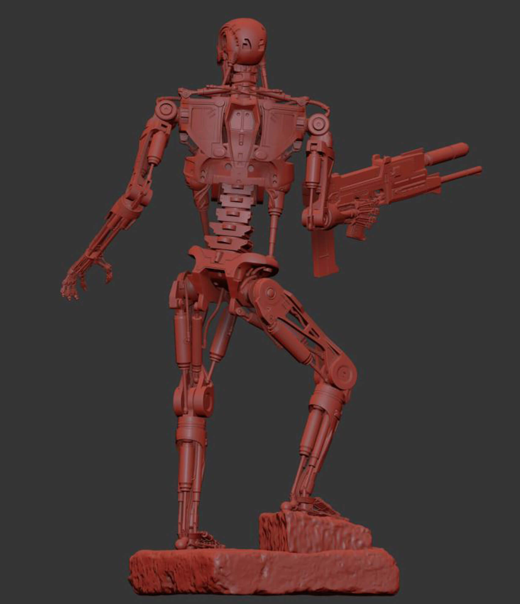 Terminator Model 10 T-800 Terminator 2 Judgment Day V3 3D Print Model by SKYNET-2029