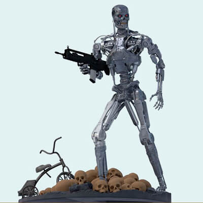 Terminator T-800 Endo T2 Diorama T2 Improved Version
