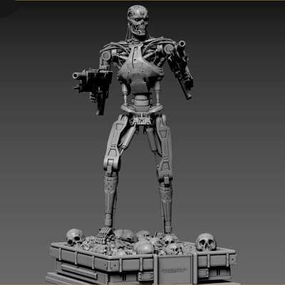 Terminator T-800 Endoskeleton High Detal