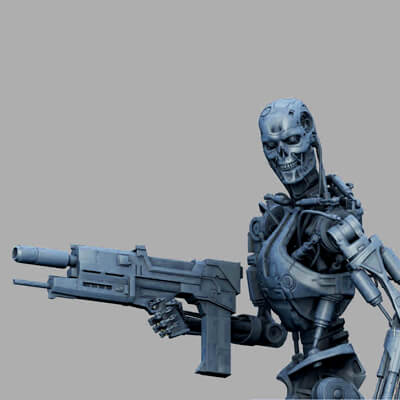 Terminator T-800 Endoskeleton Rekvizit T2 V2