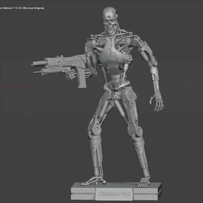 Terminator T-800 Endoskeleton Rekvizit T2 V5 3D Print Model