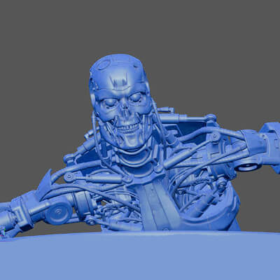 Terminator T-800 Endoskeleton T1 V3 High Detal