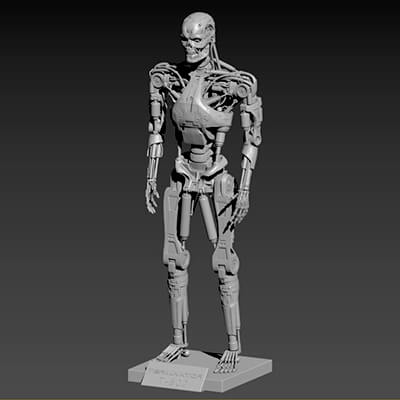 Terminator T800 Salvation Endoskeleton Pose 1