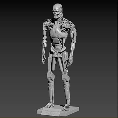 Terminator T800 T2 Endoskeleton Pose 1