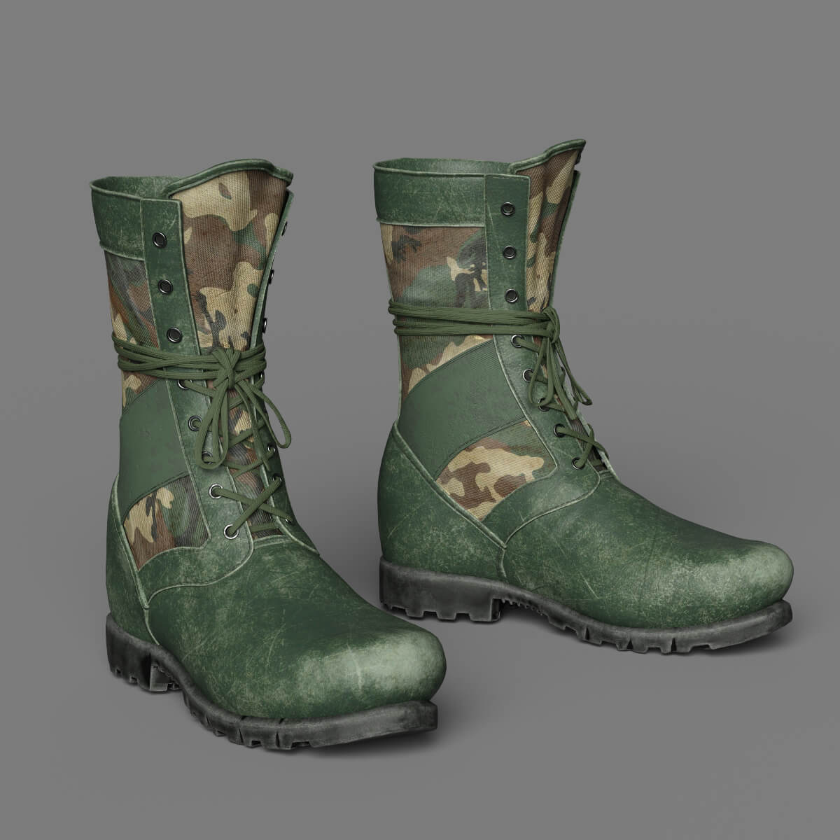 Ultimate Army Shoes Genesis 9 G8 G8.1 and Bonus Material Daz Content by Slide3D